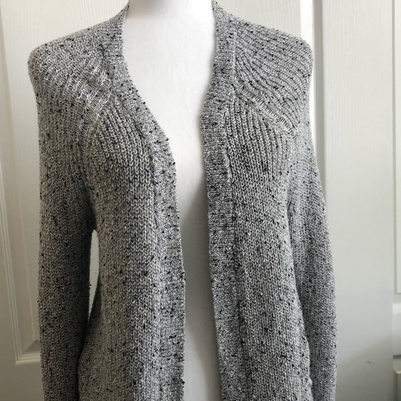 American Eagle Grey and Black Lace-Up Cardigan - Picture 4 of 15